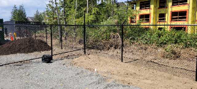 Chain-Link Fence Corner
