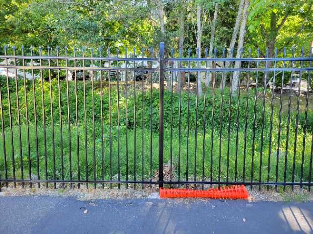 Black Ornamental Iron Fence