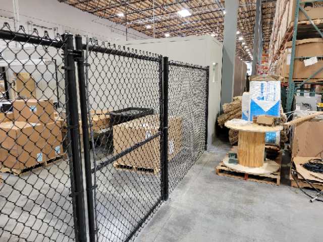 Chain-Link Fence with Rolling and Standing Gate